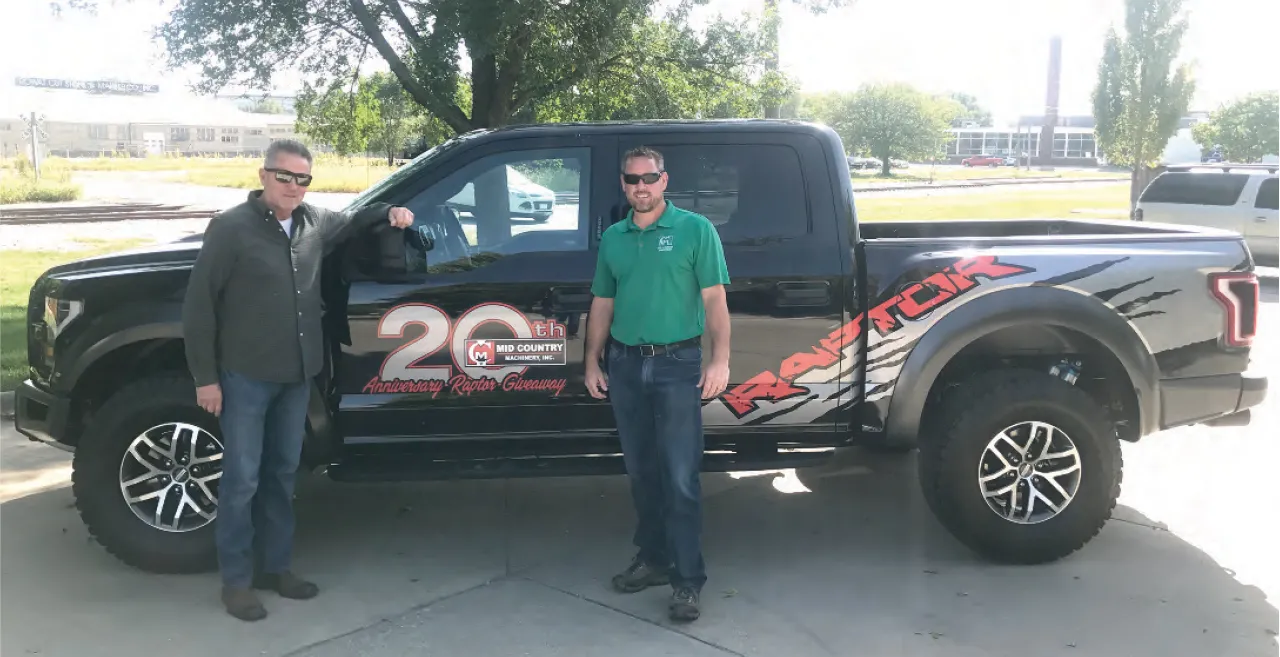 Bud Pecoy and Lucas Peed, co-owners of Mid Country Machinery.
